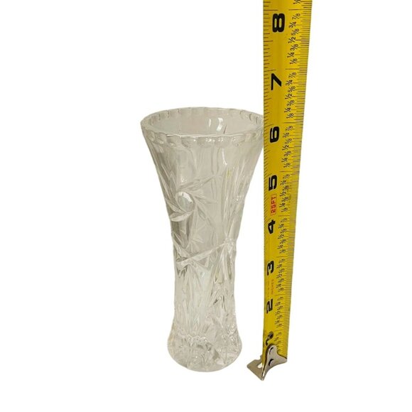 Vintage Lenox vase Pressed Glass Bud Vase Pinwheel Design 6" - Picture 3 of 7